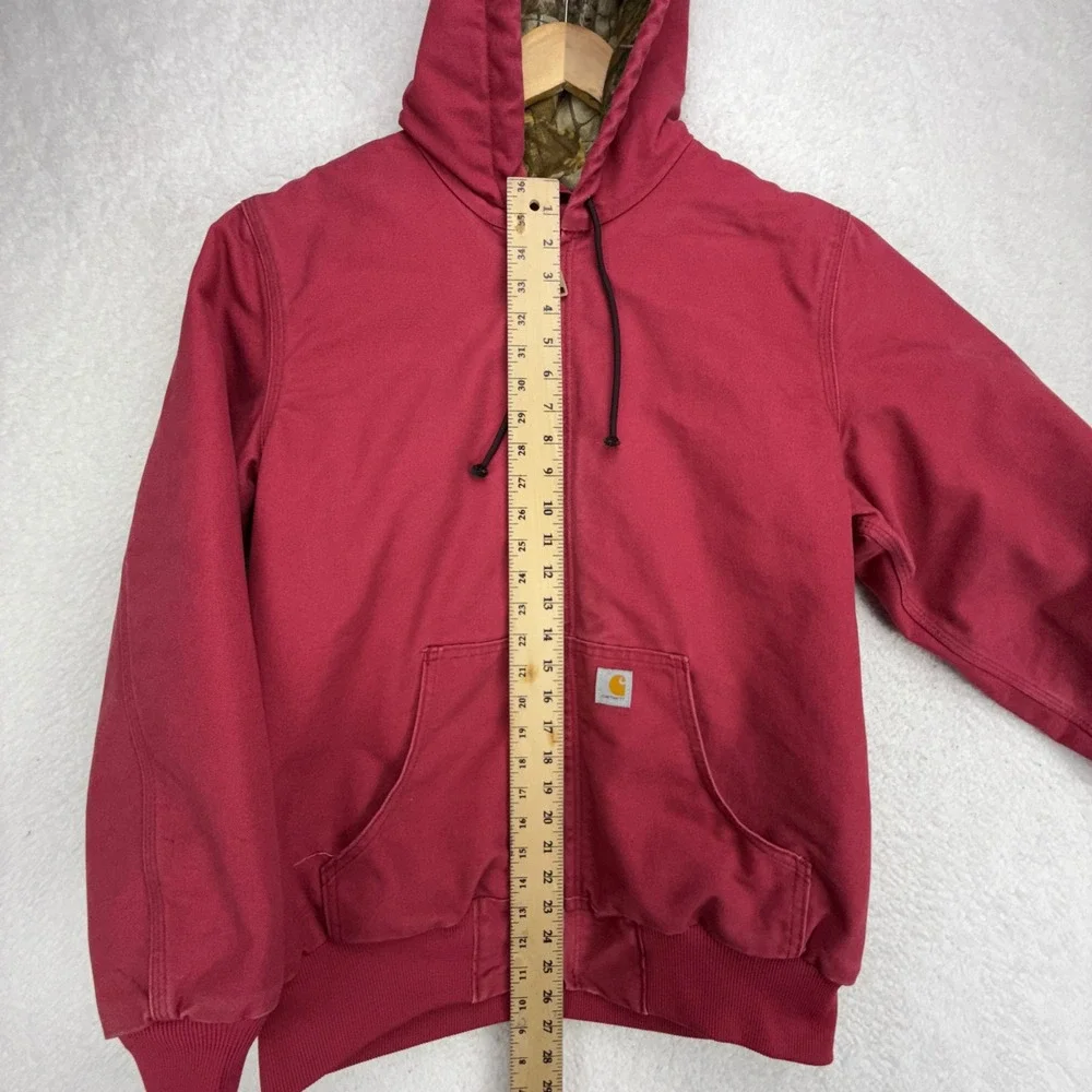 Carhartt Active Jacket Quilted Camo Lining Womens Medium 101732 624 Crab‎ Apple